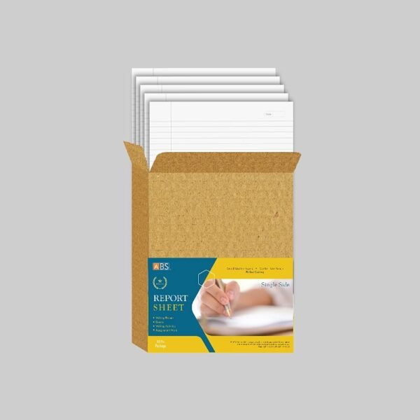 ABS Premium Single Side Ruled Report Sheet Pack of 500 Sheets