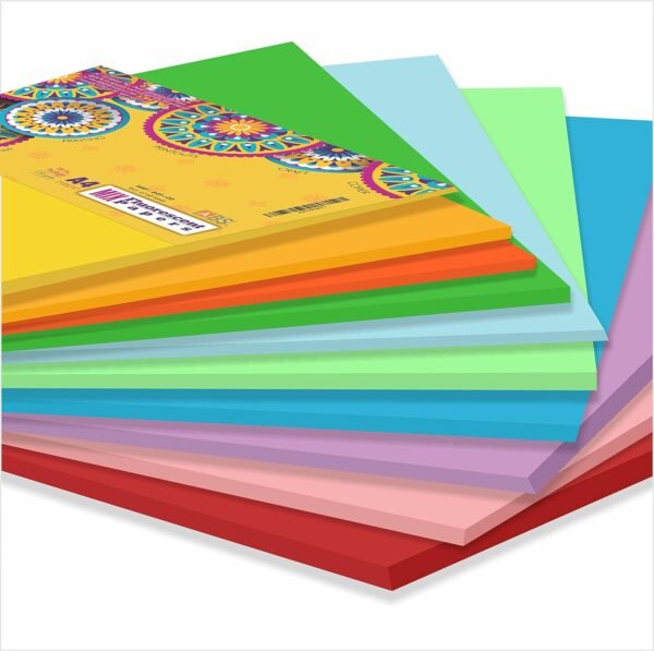 ABS Fluorecent paper assoted A4 -120 gsm pack of 100
