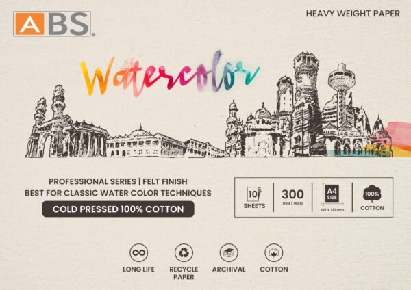 ABS Water color paper (100% cotton) A4