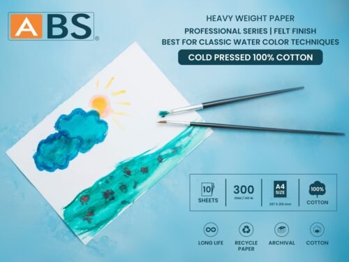 ABS Water color paper (100% cotton) A4 - Image 12