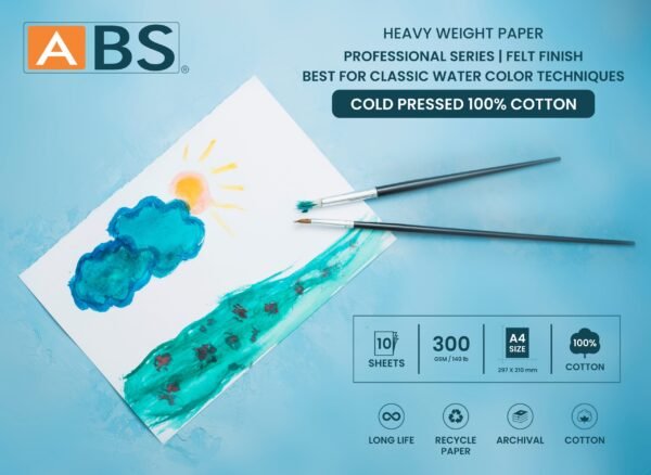 ABS Water color paper (100% cotton) A4