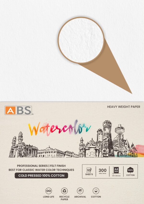 ABS Water color paper (100% cotton) A4