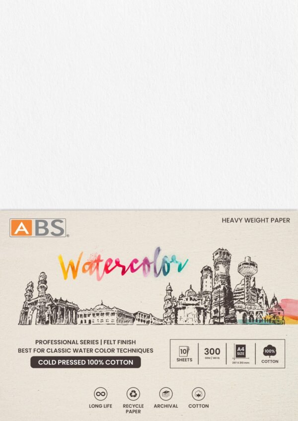 ABS Water color paper (100% cotton) A4