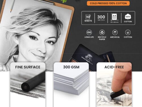 ABS Water color paper (100% cotton) A4 - Image 8