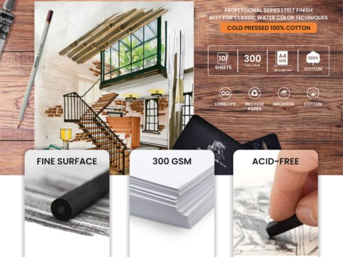 ABS Water color paper (100% cotton) A4 - Image 5