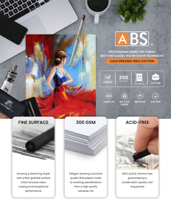 ABS Sketching Drawing Paper A4