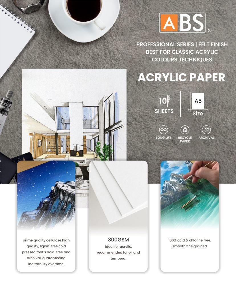ABS Acrylic color paper A5