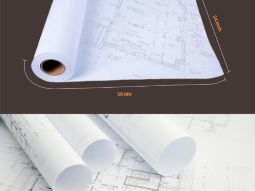 ABS Plotter Roll 24 Inch x 50 Mtr -  80 GSM - Image 5